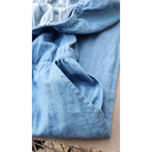 Womens Medium Jumpsuit Blue Jean Jealous Tomato Denim Wide Leg - Picture 6 of 12
